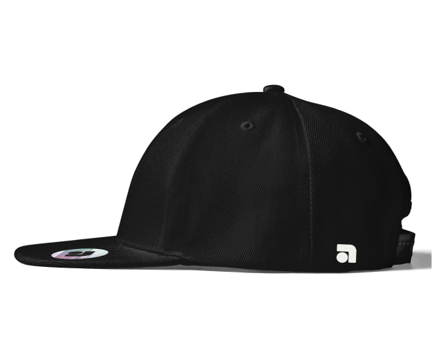 AMG Flat Brim Hat, Black 